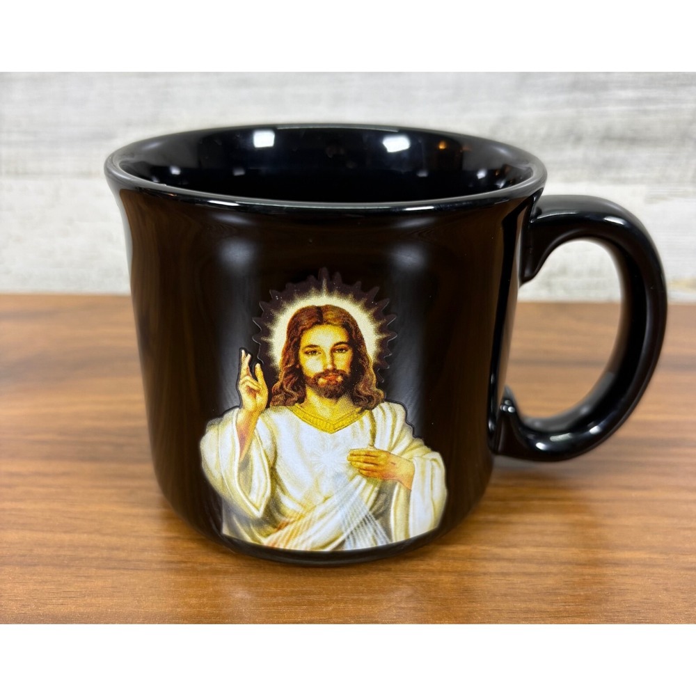 Christian Faith Jesus Christ The Divine Mercy‎ Chaplet Coffee Mug 16 oz Black